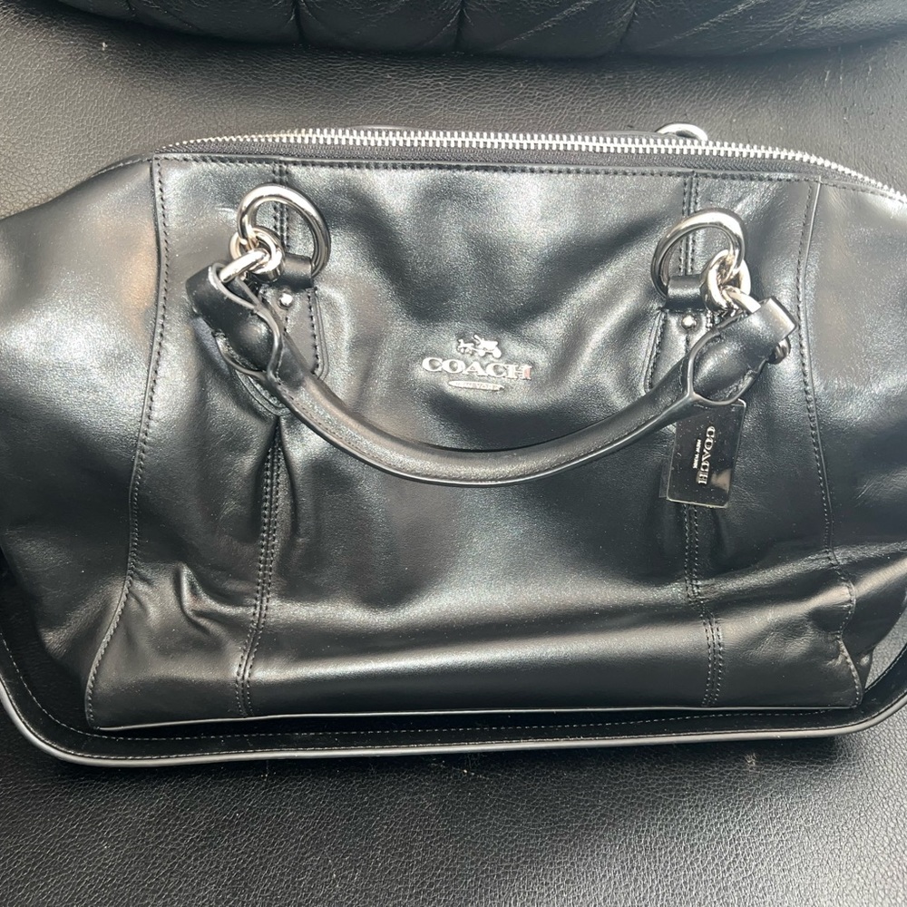Black Satchel coach purse